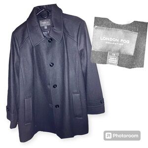 Black Men’s London Fog Peacoat size 3xl